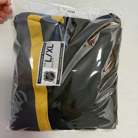 NHL Vegas Golden Knights VGK Kids Jersey sz Large black & gold hockey games - Picture 15 of 16